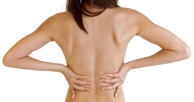 The characteristic symptom of thoracic osteochondrosis is back pain
