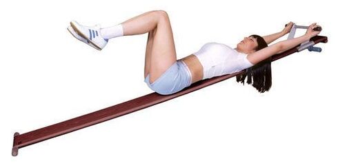 Exercise machine for treating osteochondrosis at home