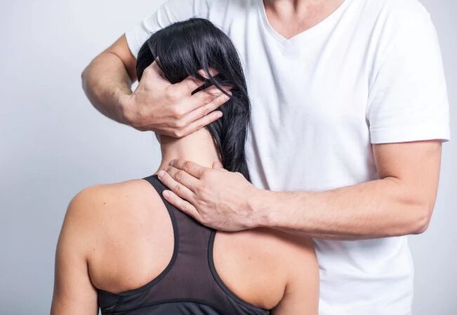 Neck muscle tension and osteochondral disease